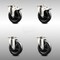 Service Caster 5 Inch 316SS Soft Rubber Wheel Swivel Top Plate Caster Lock Brakes SCC, 2PK SCC-SS316TTL20S514-SRS-2-S-2 - alternate 5